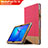 Huawei MediaPad T3 10 AGS-L09 AGS-W09用手帳型 レザーケース スタンド L06 ファーウェイ レッド