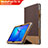 Huawei MediaPad T3 10 AGS-L09 AGS-W09用手帳型 レザーケース スタンド L06 ファーウェイ ブラウン