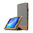 Huawei MediaPad T3 8.0 KOB-W09 KOB-L09用手帳型 レザーケース スタンド L03 ファーウェイ グレー