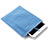 Huawei MediaPad T3 8.0 KOB-W09 KOB-L09用ソフトベルベットポーチバッグ ケース ファーウェイ ブルー