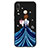 Huawei Nova 3e用シリコンケース ソフトタッチラバー バタフライ ドレスガール ドレス少女 ファーウェイ ネイビー