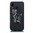 Huawei Nova 3e用シリコンケース ソフトタッチラバー 星座 カバー S11 ファーウェイ ブラック