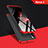 Huawei Nova 4用ハードケース プラスチック 質感もマット 前面と背面 360度 フルカバー Q01 ファーウェイ レッド・ブラック