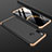 Huawei Nova 4e用ハードケース プラスチック 質感もマット 前面と背面 360度 フルカバー ファーウェイ ゴールド・ブラック