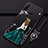 Huawei Nova 4e用シリコンケース ソフトタッチラバー バタフライ ドレスガール ドレス少女 カバー K01 ファーウェイ ブラック