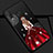 Huawei Nova 4e用シリコンケース ソフトタッチラバー バタフライ ドレスガール ドレス少女 カバー K03 ファーウェイ レッド・ブラック