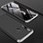 Huawei Nova 5i用ハードケース プラスチック 質感もマット 前面と背面 360度 フルカバー P01 ファーウェイ シルバー・ブラック