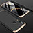 Huawei Nova 5i用ハードケース プラスチック 質感もマット 前面と背面 360度 フルカバー P01 ファーウェイ ゴールド・ブラック