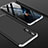 Huawei Nova 5T用ハードケース プラスチック 質感もマット 前面と背面 360度 フルカバー P01 ファーウェイ シルバー・ブラック