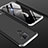 Huawei Nova 5z用ハードケース プラスチック 質感もマット 前面と背面 360度 フルカバー ファーウェイ シルバー・ブラック