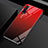 Huawei Nova 6 5G用ハイブリットバンパーケース プラスチック 鏡面 虹 グラデーション 勾配色 カバー H01 ファーウェイ レッド