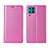 Huawei Nova 6 SE用手帳型 レザーケース スタンド カバー T03 ファーウェイ ピンク