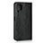 Huawei Nova 6 SE用手帳型 レザーケース スタンド カバー L05 ファーウェイ ブラック