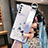 Huawei Nova 7 5G用シリコンケース ソフトタッチラバー 花 カバー S01 ファーウェイ ホワイト