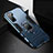 Huawei Nova 7 SE 5G用ハイブリットバンパーケース プラスチック アンド指輪 マグネット式 R01 ファーウェイ ネイビー