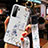 Huawei Nova 7 SE 5G用シリコンケース ソフトタッチラバー 花 カバー K01 ファーウェイ 