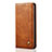 Huawei Nova 7i用手帳型 レザーケース スタンド カバー L07 ファーウェイ オレンジ