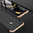 Huawei P Smart (2019)用ハードケース プラスチック 質感もマット 前面と背面 360度 フルカバー Q01 ファーウェイ ゴールド・ブラック