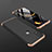 Huawei P Smart (2019)用ハードケース プラスチック 質感もマット 前面と背面 360度 フルカバー ファーウェイ ゴールド・ブラック
