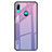 Huawei P Smart Z用ハイブリットバンパーケース プラスチック 鏡面 虹 グラデーション 勾配色 カバー ファーウェイ パープル