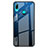 Huawei P Smart Z用ハイブリットバンパーケース プラスチック 鏡面 虹 グラデーション 勾配色 カバー ファーウェイ ネイビー