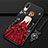 Huawei P20用シリコンケース ソフトタッチラバー バタフライ ドレスガール ドレス少女 カバー K02 ファーウェイ レッド・ブラック