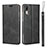 Huawei P20用手帳型 レザーケース スタンド カバー T08 ファーウェイ ブラック