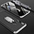 Huawei P20 Lite (2019)用ハードケース プラスチック 質感もマット アンド指輪 マグネット式 P02 ファーウェイ シルバー・ブラック