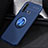 Huawei P20 Lite (2019)用極薄ソフトケース シリコンケース 耐衝撃 全面保護 アンド指輪 マグネット式 バンパー A01 ファーウェイ ネイビー