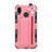 Huawei P20 Lite用手帳型 布 スタンド ファーウェイ ピンク