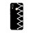 Huawei P20 Lite用シリコンケース ソフトタッチラバー バタフライ パターン カバー S01 ファーウェイ ブラック