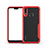 Huawei P20 Lite用ハイブリットバンパーケース クリア透明 プラスチック 鏡面 カバー M01 ファーウェイ レッド