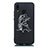 Huawei P20 Lite用シリコンケース ソフトタッチラバー 星座 カバー S01 ファーウェイ ブラック