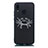 Huawei P20 Lite用シリコンケース ソフトタッチラバー 星座 カバー S08 ファーウェイ ブラック
