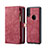 Huawei P20 Lite用手帳型 レザーケース スタンド カバー T02 ファーウェイ レッド