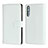 Huawei P20 Pro用手帳型 レザーケース スタンド カバー L06 ファーウェイ ホワイト