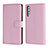 Huawei P20 Pro用手帳型 レザーケース スタンド カバー L06 ファーウェイ ピンク