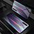 Huawei P20 Pro用ハイブリットバンパーケース プラスチック 鏡面 虹 グラデーション 勾配色 カバー M01 ファーウェイ シルバー