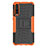 Huawei P20 Pro用ハイブリットバンパーケース スタンド プラスチック 兼シリコーン カバー P02 ファーウェイ オレンジ