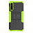 Huawei P20 Pro用ハイブリットバンパーケース スタンド プラスチック 兼シリコーン カバー P02 ファーウェイ グリーン