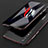 Huawei P20 Pro用ケース 高級感 手触り良い アルミメタル 製の金属製 バンパー カバー T02 ファーウェイ レッド・ブラック