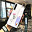 Huawei P30用ハイブリットバンパーケース プラスチック 鏡面 花 カバー S01 ファーウェイ ピンク