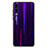 Huawei P30用ハイブリットバンパーケース プラスチック 鏡面 虹 グラデーション 勾配色 カバー M02 ファーウェイ パープル