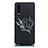 Huawei P30用シリコンケース ソフトタッチラバー 星座 カバー S02 ファーウェイ ブラック