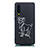 Huawei P30用シリコンケース ソフトタッチラバー 星座 カバー S03 ファーウェイ ブラック