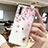 Huawei P30用シリコンケース ソフトタッチラバー 花 カバー S10 ファーウェイ ピンク