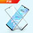 Huawei P30用強化ガラス フル液晶保護フィルム F03 ファーウェイ ブラック