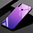 Huawei P30 Lite用ハイブリットバンパーケース プラスチック 鏡面 虹 グラデーション 勾配色 カバー ファーウェイ パープル