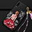 Huawei P30 Lite用シリコンケース ソフトタッチラバー バタフライ ドレスガール ドレス少女 カバー K02 ファーウェイ レッド・ブラック
