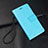 Huawei P30 Lite用手帳型 レザーケース スタンド カバー T04 ファーウェイ ブルー
